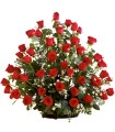 Canasta 48 Rosas Rojas
