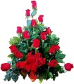 Canasta 18 Rosas Rojas
