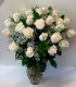 Florero de 24 Rosas Blancas | FloresparaFuneral.cl
