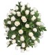 Cubre Urna 50 Rosas Blancas | FloresparaFuneral.cl