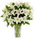Florero 10 Liliums Blancos | FloresparaFuneral.cl