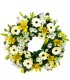 Corona, 7 Liliums, 15 Gerberas, Maules | FloresparaFuneral.cl
