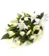 Ramo Rosas Blancas y Liliums Blancos | FloresparaFuneral.cl