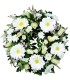 Corona, 5 Gerberas, 10 Rosas, Maules | FloresparaFuneral.cl
