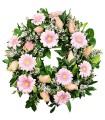 Corona, 10 Gerberas Rosadas, 10 Rosas Rosadas, Maules