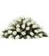 Cubre Urna 60 Rosas Blancas | FloresparaFuneral.cl